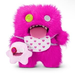 Fuggler Mini Rascals Pink Long Pile Oogah Boogah Funny Ugly Monsters 9" Target